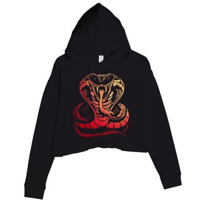 Cobra Snake Zoo Reptile Venom Snake Crop Fleece Hoodie