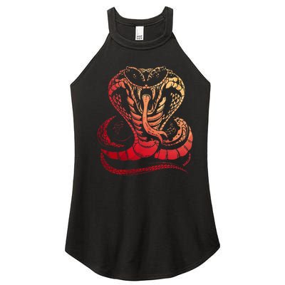 Cobra Snake Zoo Reptile Venom Snake Women's Perfect Tri Rocker Tank