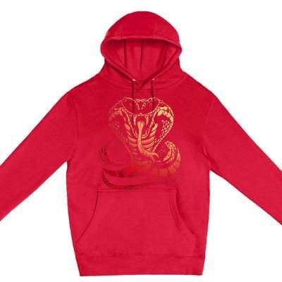 Cobra Snake Zoo Reptile Venom Snake Premium Pullover Hoodie