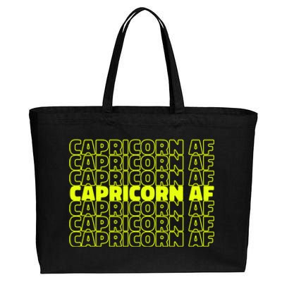 Cool Statet Zodiac Horoscope Capricorn Astrology Funny Gift Cotton Canvas Jumbo Tote