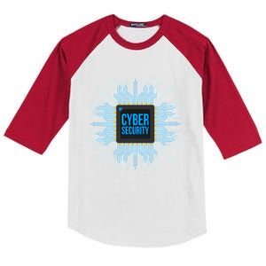 Cyber Security Zero Trust Hacking Programmer Developer Gift Kids Colorblock Raglan Jersey