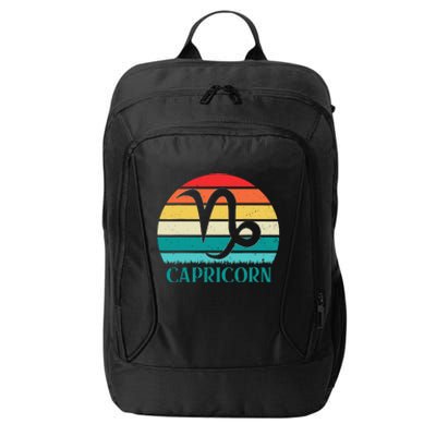 Capricorn Sunset Zodiac City Backpack