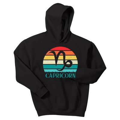 Capricorn Sunset Zodiac Kids Hoodie