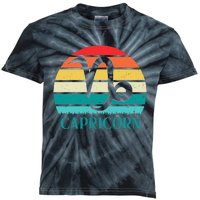 Capricorn Sunset Zodiac Kids Tie-Dye T-Shirt