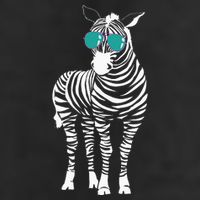 Cool Sunglasses Zebra Zookeeper Wildlife Animal Lover 7 Panel Mesh Trucker Snapback Hat