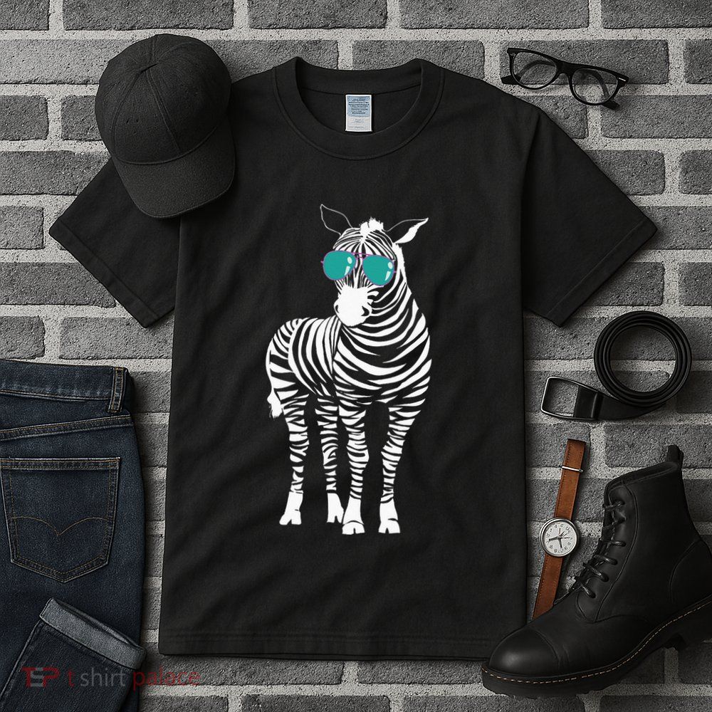 Cool Sunglasses Zebra Zookeeper Wildlife Animal Lover Tall T-Shirt