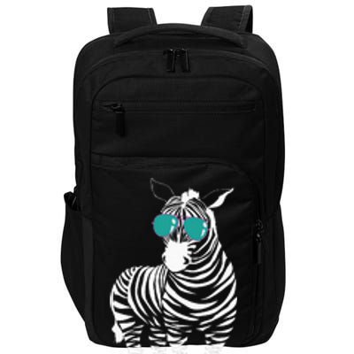 Cool Sunglasses Zebra Zookeeper Wildlife Animal Lover Impact Tech Backpack