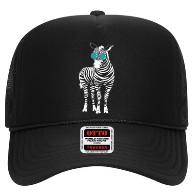 Cool Sunglasses Zebra Zookeeper Wildlife Animal Lover Trucker Hat