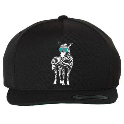 Cool Sunglasses Zebra Zookeeper Wildlife Animal Lover Wool Snapback Cap