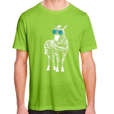 Cool Sunglasses Zebra Zookeeper Wildlife Animal Lover Adult ChromaSoft Performance T-Shirt