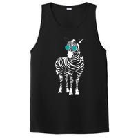 Cool Sunglasses Zebra Zookeeper Wildlife Animal Lover PosiCharge Competitor Tank