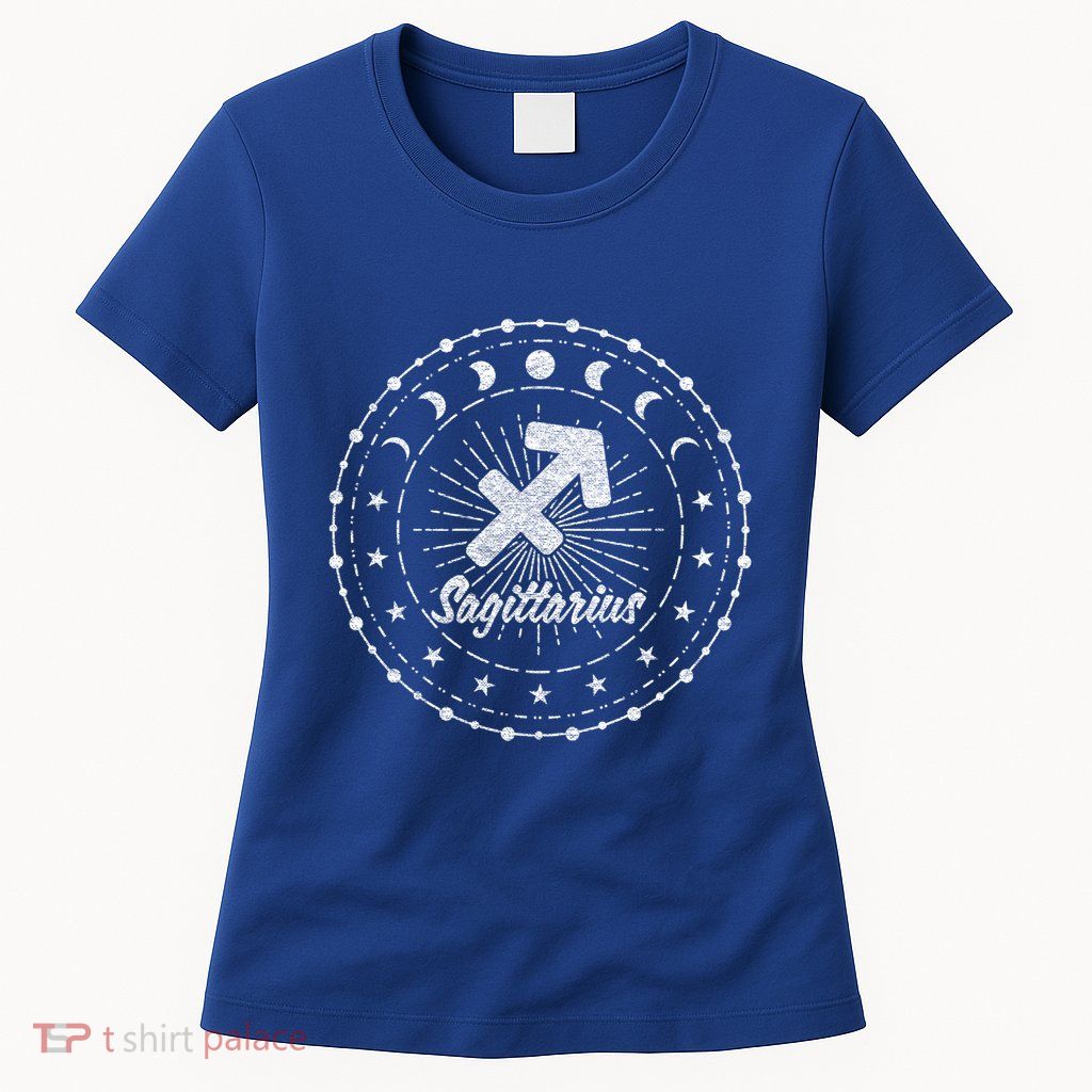 Celestial Sagittarius Zodiac Symbol Gift Womens T-Shirt