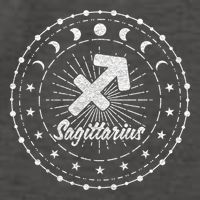 Celestial Sagittarius Zodiac Symbol Gift Vector Backpack