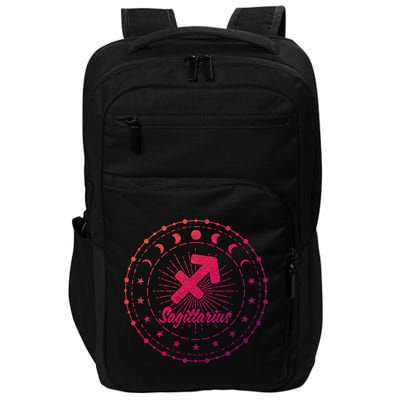 Celestial Sagittarius Zodiac Symbol Gift Impact Tech Backpack