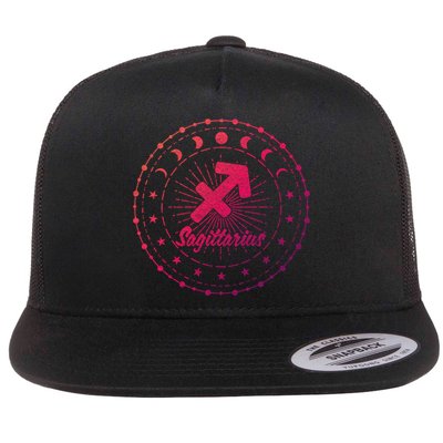 Celestial Sagittarius Zodiac Symbol Gift Flatbill Hat