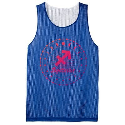 Celestial Sagittarius Zodiac Symbol Gift Mesh Reversible Basketball Jersey Tank