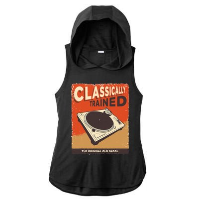 Classically Trained 1210 1200 Turntable Ladies PosiCharge Tri-Blend Wicking Draft Hoodie Tank