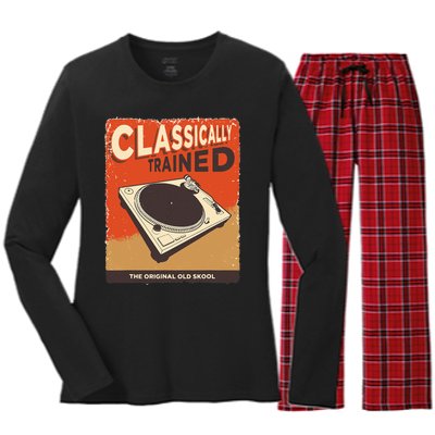 Classically Trained 1210 1200 Turntable Women's Long Sleeve Flannel Pajama Set 