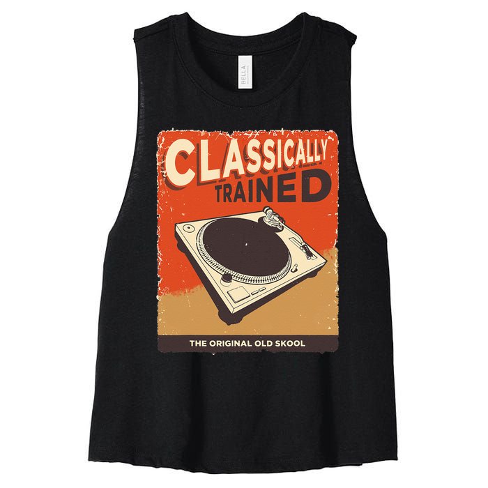 Classically Trained 1210 1200 Turntable Women's Racerback Cropped Tank