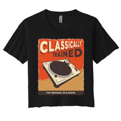 Classically Trained 1210 1200 Turntable Women's Crop Top Tee