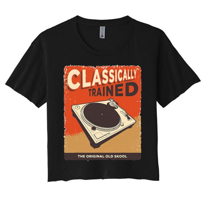 Classically Trained 1210 1200 Turntable Women's Crop Top Tee