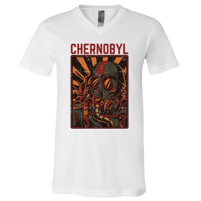 Chernobyl Tschernobyl 1986 Radioactive Explosion Radiation V-Neck T-Shirt