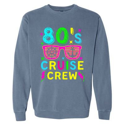 Cruising Trip 1980s Retro Style Costume 80's Cruise Crew Garment-Dyed Sweatshirt