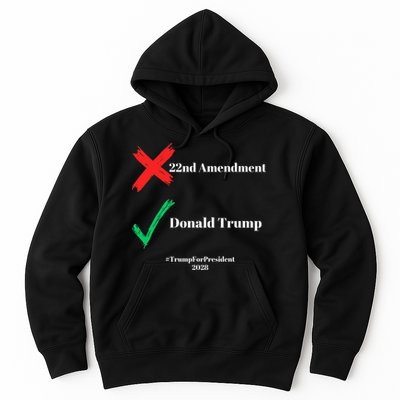 Cancel The 22nd Amendment Support Trump For President 2028 Hoodie