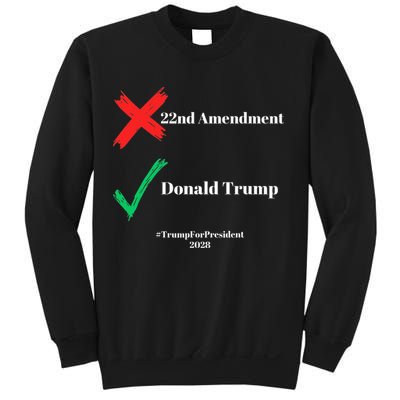 Cancel The 22nd Amendment Support Trump For President 2028 Sweatshirt