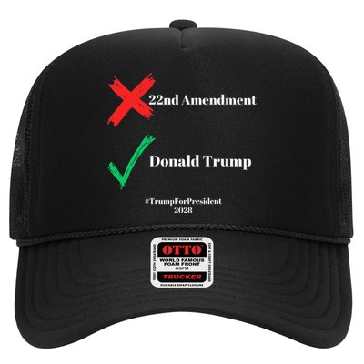 Cancel The 22nd Amendment Support Trump For President 2028 Trucker Hat