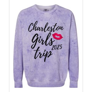 Charleston Trip 2025 Bachelorette Vacation Matching Colorblast Crewneck Sweatshirt