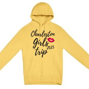 Charleston Trip 2025 Bachelorette Vacation Matching Premium Pullover Hoodie