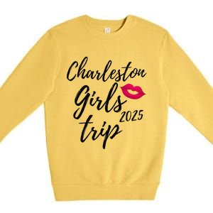 Charleston Trip 2025 Bachelorette Vacation Matching Premium Crewneck Sweatshirt