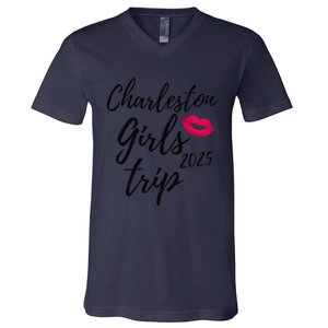 Charleston Trip 2025 Bachelorette Vacation Matching V-Neck T-Shirt