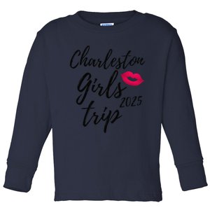 Charleston Trip 2025 Bachelorette Vacation Matching Toddler Long Sleeve Shirt