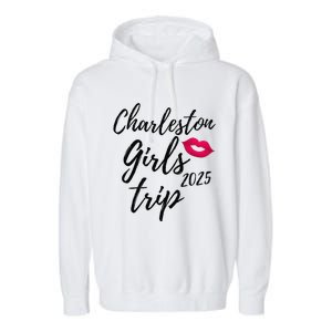 Charleston Trip 2025 Bachelorette Vacation Matching Garment-Dyed Fleece Hoodie