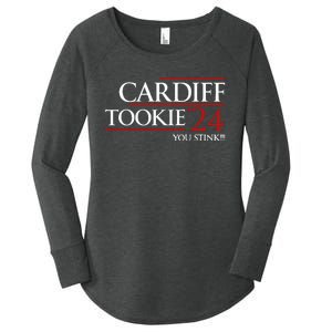 Cardiff Tookie 24 You Stink Women's Perfect Tri Tunic Long Sleeve Shirt