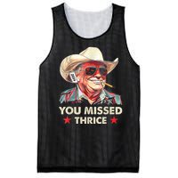 Cowboy Trump 2024 Us Flag Mesh Reversible Basketball Jersey Tank