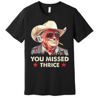 Cowboy Trump 2024 Us Flag Premium T-Shirt