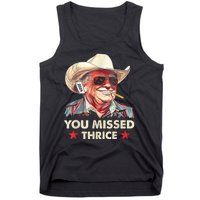 Cowboy Trump 2024 Us Flag Tank Top