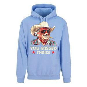 Cowboy Trump 2024 Us Flag Unisex Surf Hoodie