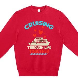 Cruising Trip 2024 Family Anniversary Trip Couples Matching Premium Crewneck Sweatshirt