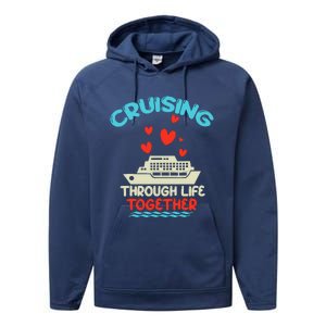 Cruising Trip 2024 Family Anniversary Trip Couples Matching Performance Fleece Hoodie