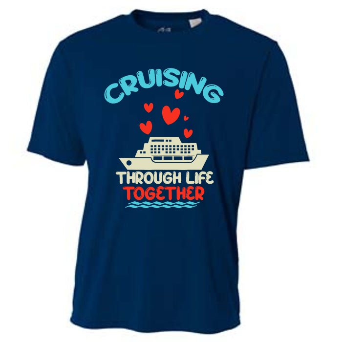 Cruising Trip 2024 Family Anniversary Trip Couples Matching Cooling Performance Crew T-Shirt