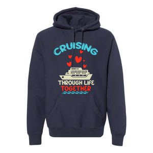 Cruising Trip 2024 Family Anniversary Trip Couples Matching Premium Hoodie