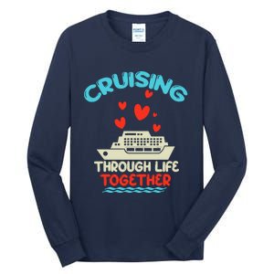 Cruising Trip 2024 Family Anniversary Trip Couples Matching Tall Long Sleeve T-Shirt