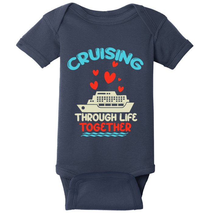 Cruising Trip 2024 Family Anniversary Trip Couples Matching Baby Bodysuit