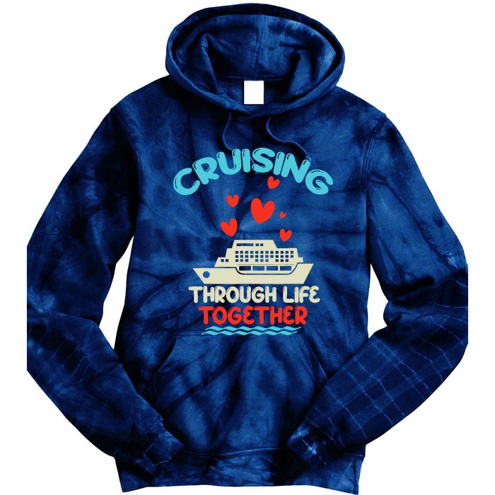 Cruising Trip 2024 Family Anniversary Trip Couples Matching Tie Dye Hoodie