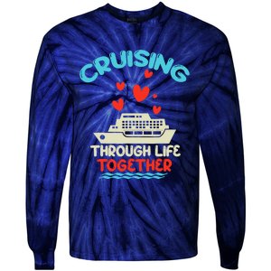 Cruising Trip 2024 Family Anniversary Trip Couples Matching Tie-Dye Long Sleeve Shirt