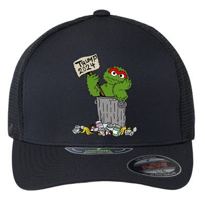 Crowder Trump 2024 Garbage Flexfit Unipanel Trucker Cap